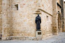 Bronze sculpture of San Pedro de Alcantara, Caceres, Spain, 2007. Creator: Samuel Magal