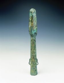 Bronze spearhead, Western Zhou-early Eastern Zhou dynasty, China, 8th century BC. Creator: Unknown