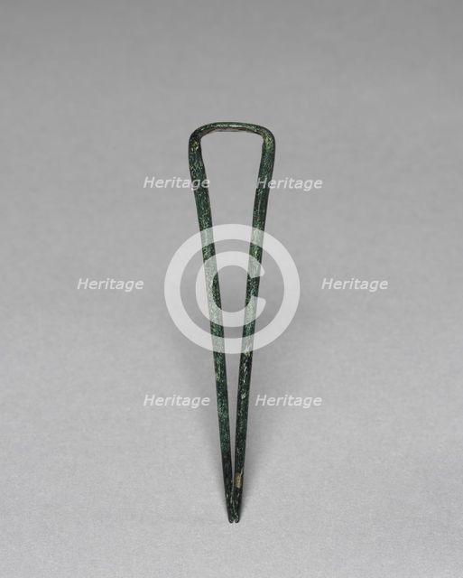 Bronze Topknot Pin, 918-1392. Creator: Unknown.