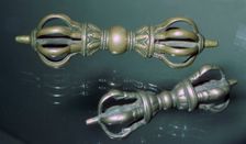 Bronze Vajra (thunderbolts), ritual weapons of Buddhist deities, 7th to 10th century
