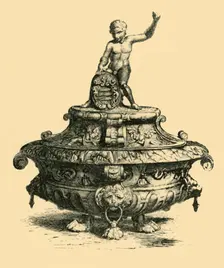 Bronze vase, 16th century, (1881). Creator: W. M. McGill