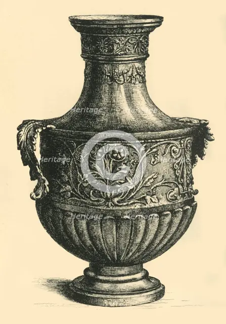 Bronze vase, 16th or 19th century, (1881).  Creator: R I Stevenson.