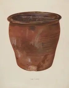 Brown Crock, 1935/1942. Creator: John Tarantino
