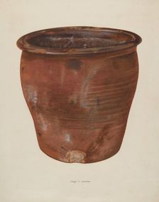 Brown Crock, 1935/1942. Creator: John Tarantino