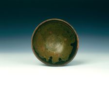 Brown and green glazed tea bowl, Southern Song dynasty, China, 1127-1279