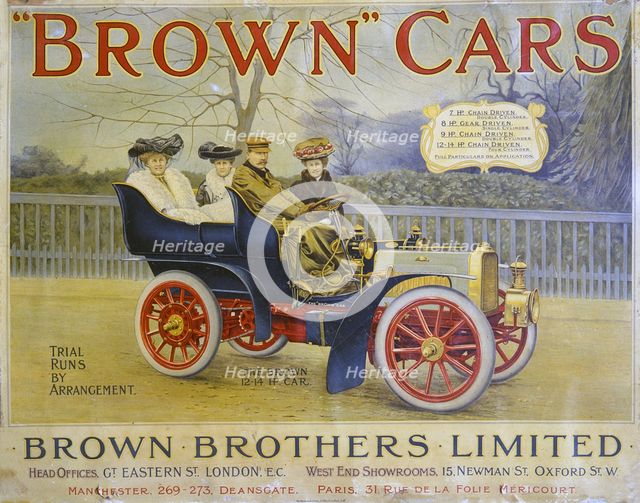Brown Brothers Limited advertisement. Creator: Unknown.