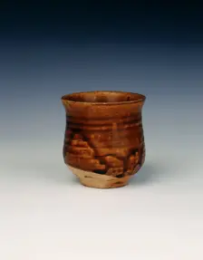 Brown glazed cup, Vietnam, 14th-early 15th century. Creator: Unknown