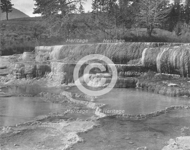 Brown Sulphur Springs, Yellowstone National Park, USA, c1900.  Creator: Unknown.
