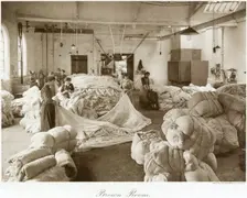 Brown Room, Thomas Adams Lace Factory, Stoney Street, Nottingham, Nottinghamshire, 1914. Creator: Waterlow Bros & Layton Ltd