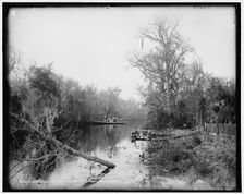 Brown's landing, Rice Creek, between 1880 and 1897. Creator: William H. Jackson