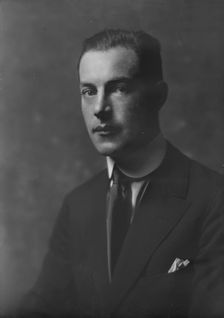 Brown, S.S., Mr., portrait photograph, 1917. Creator: Arnold Genthe