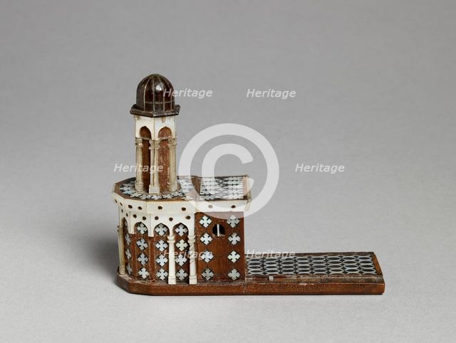 Brown wood model of the Holy Sepulchre, c17th century. Artist: Unknown.
