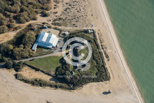 Browndown Battery, a Victorian beach defence battery, Gosport, Hampshire, 2020. Creator: Damian Grady.
