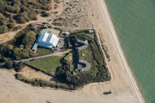 Browndown Battery, a Victorian beach defence battery, Gosport, Hampshire, 2020. Creator: Damian Grady