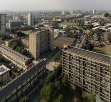 Brownfield Estate, South Bromley, Poplar, Tower Hamlets, London, 2016. Creator: Chris Redgrave