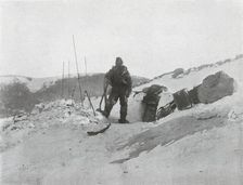 Browning at the Igloo Door 1912, (1913). Artist: G Murray Levick