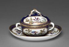 Broth Basin with Cover and Stand, 1772. Creator: Sèvres Porcelain Manufactory (French, est. 1740); François-Joseph Aloncle (French)