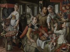 Brothel Scene, 1563. Creator: Joachim Beuckelaer