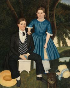 Brother and Sister, c. 1845. Creator: Unknown