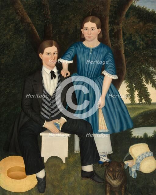Brother and Sister, c. 1845. Creator: Unknown.