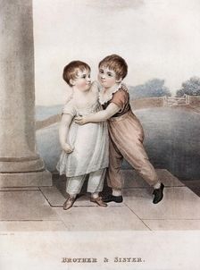 Brother and Sister late 18th-early 19th century, (1913).Artist: Adam Buck