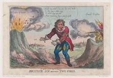Brother Joe Between Two Firis [sic], September 25, 1808., September 25, 1808. Creator: Thomas Rowlandson