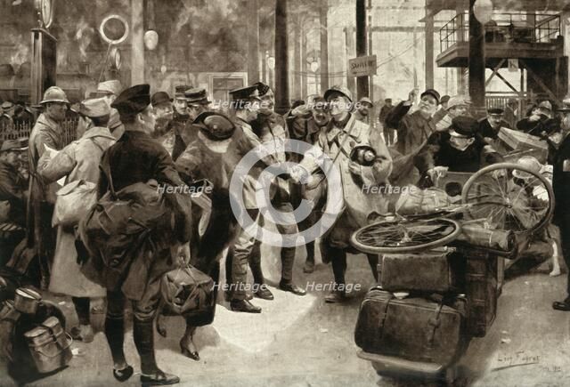 'Brothers in Arms: A "Poilu" Greets British Soldiers', 1916. Creator: Unknown.