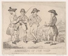 Brothers of the Whip, November 27, 1781., November 27, 1781. Creator: Thomas Rowlandson
