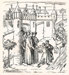 Brothers Polo set out from Constantinople with, Marco for China (c1300), 1912)