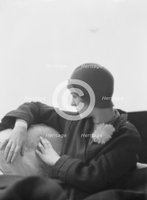 Brounoff, Olga, Miss, portrait photograph, 1928 Creator: Arnold Genthe.