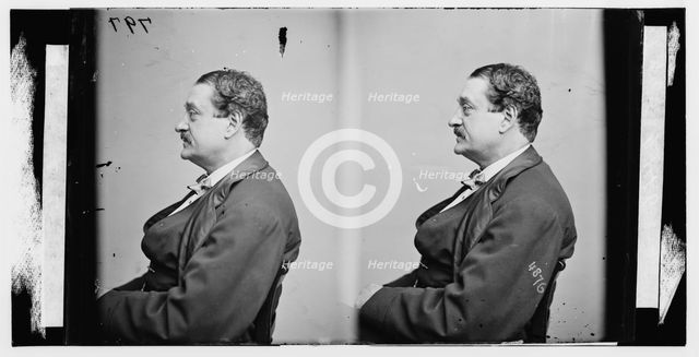 Brougham, John, actor, ca. 1860-1865. Creator: Unknown.