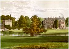 Broughton Castle, Oxfordshire, home of Lord Saye and Sele, c1880