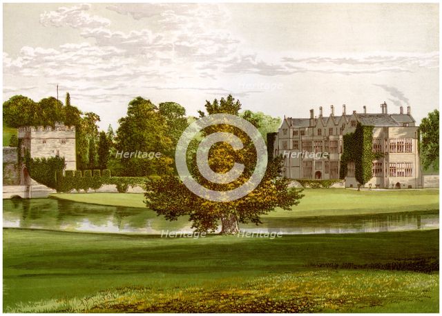 Broughton Castle, Oxfordshire, home of Lord Saye and Sele, c1880. Artist: Unknown