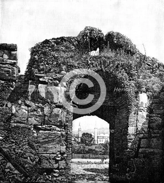 Broussa, in Asia Minor, the ancient Turkish capital: the Hissar Gate, 1890. Creator: Unknown.