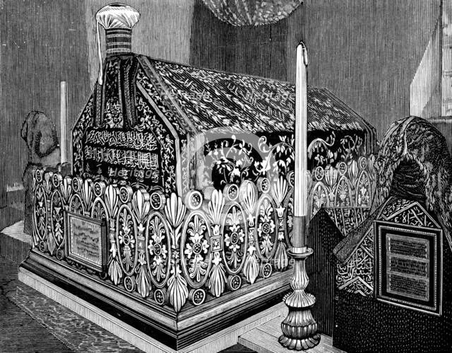 Broussa, in Asia Minor, the ancient Turkish capital: Tomb of Ghazi Osman, the first Sultan, 1890. Creator: Unknown.