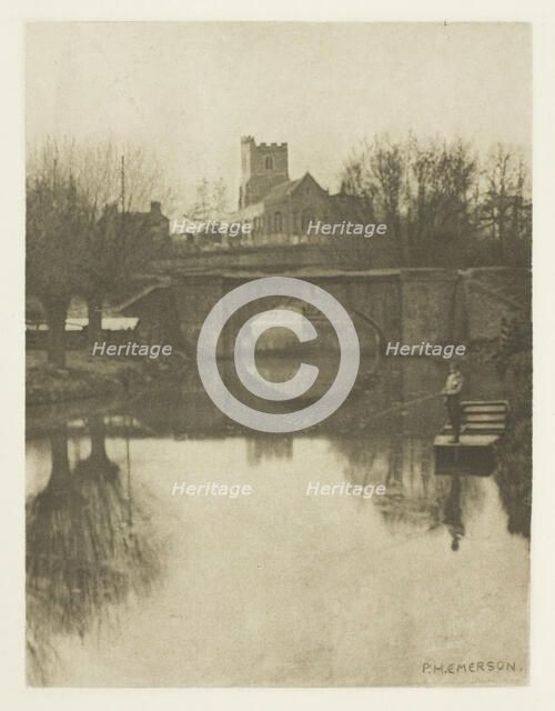 Broxbourne Church, 1880s. Creator: Peter Henry Emerson.