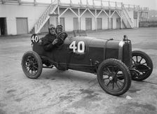 BS Marshall in his Aston Martin at the JCC 200 Mile Race, Brooklands, Surrey, 1921. Artist: Bill Brunell