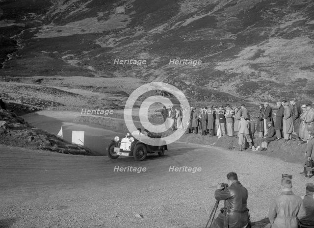 BSA McEvoy Special of Michael McEvoy at the RSAC Scottish Rally, Devil's Elbow, Glenshee, 1934. Artist: Bill Brunell.