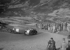 BSA McEvoy Special of Michael McEvoy at the RSAC Scottish Rally, Devil's Elbow, Glenshee, 1934. Artist: Bill Brunell