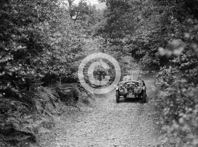 BSA car taking part in a motoring trial, c1930s. Artist: Bill Brunell.