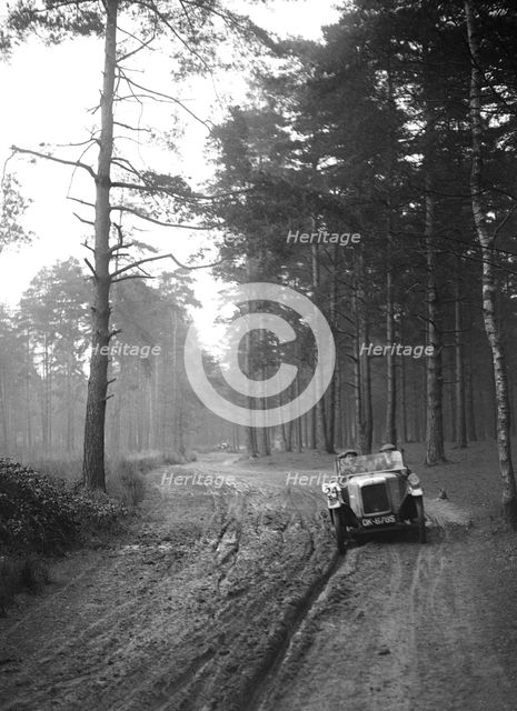 BSA taking part in the JCC General Efficiency Trial, Oxshott Woods, Surrey, 1923. Artist: Bill Brunell.