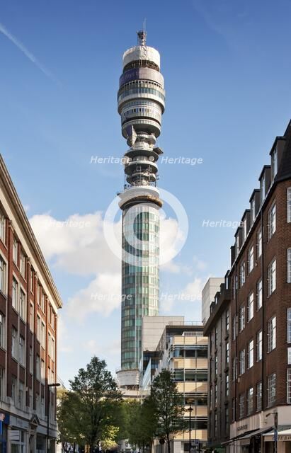 BT Tower, 60 Cleveland Street, Camden, London, 2011. Artist: James O Davies.