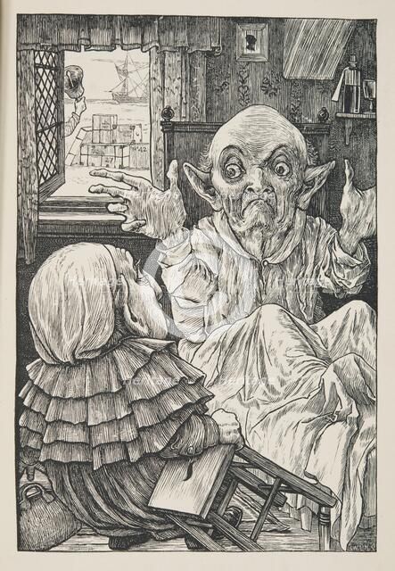 'But oh, beamish nephew, beware of the day', pub. 1876. Creator: Henry Holiday (1839 - 1927).