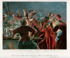 But he denied before them all saying, I know not what thou sayest c1850.Artist: William French
