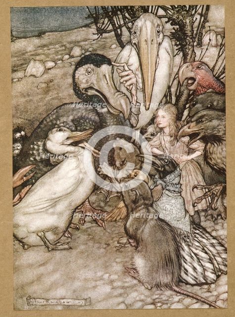 But who has won?  from Alice's Adventures in Wonderland, by Lewis Carroll, pub. 1907 .