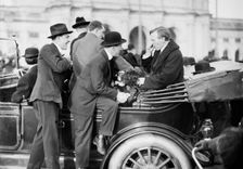 Butch McDevitt, Congressman For A Day from Pennsylvania, in Auto, 1914. Creator: Harris & Ewing