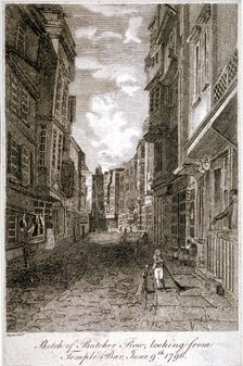 Butcher Row, Westminster, London, 1796. Artist: Edward Dayes