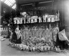 Butcher's display for the Armour Company at Smithfield Market, London. Artist: Bedford Lemere and Company