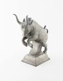 Butchers Guild Vessel in the Form of a Bull, Lindau, c. 1750. Creator: Unknown