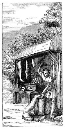Butcher's Shop of the Anziques 1598, (1863). Creator: WH Wesley